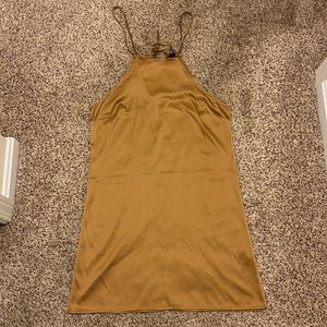 Forever 21 gold dress size M